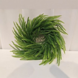 Guirnalda de Navidad para escaparates, decoración de ventanas de tiendas, colgante para puertas, plantas verdes artificiales estilo bosque - Product Image 4