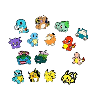 Оптовая продажа, унисекс, металлические аниме-эмалевые булавки Jigglypuff Squirtle Raichu, Детские Броши из сплава для одежды, вечеринки, свадьбы, подарки - Product Image 1