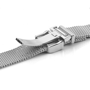 Có Thể Điều Chỉnh Kim Loại Milanese Ban Nhạc Đồng Hồ Cho <span class=keywords><strong>Iwc</strong></span> Đồng Hồ Thép Không Gỉ Màu Đen 20 22 Mm Lưới Dây Đeo - Product Image 5