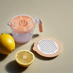 Nouvelle couleur Table <span class=keywords><strong>citron</strong></span> <span class=keywords><strong>citron</strong></span> <span class=keywords><strong>citron</strong></span> presse-agrumes avec tasse de rangement <span class=keywords><strong>gingembre</strong></span> râpe à légumes pour Gadgets de cuisine outils manuels accessoires - Product Image 4