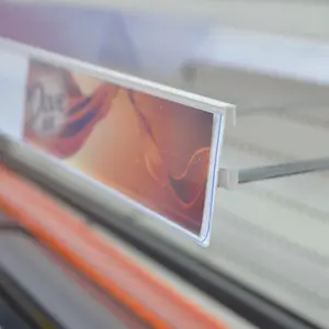 Plastik pvc klip etiket tutucu ekstrüzyon veri şeridi için ekran fiyat