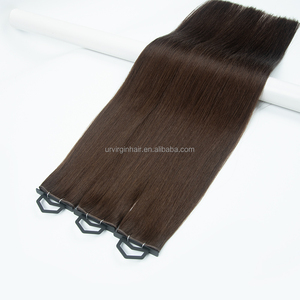 Extensions de cheveux russes à pointe plate K, 100% cuticules intactes, extensions de cheveux tressés blanchis - Product Image 1