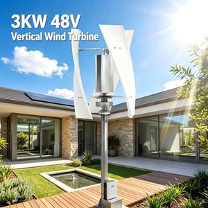 เครื่องกำเนิดไฟฟ้าแบบแกนตั้ง 3KW 48V X-Type สำหรับเริ่มต้นทำงานที่ความเร็วลมต่ำ ใช้สำหรับเสริมพลังงานกลางคืนแบบออฟกริด รุ่น X-P9-3000 ประสิทธิภาพสูง - Product Image 1