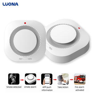 Détecteur <span class=keywords><strong>de</strong></span> <span class=keywords><strong>fumée</strong></span> photoélectrique puissant 95 dB compatible avec Alexa, <span class=keywords><strong>Google</strong></span> Home et l'application Tuya, détecteur <span class=keywords><strong>de</strong></span> <span class=keywords><strong>fumée</strong></span> et d'incendie haute sensibilité - Product Image 1