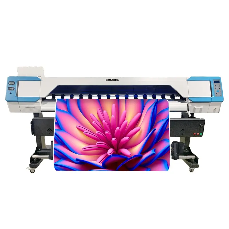 Hancolor H3 ad alta risoluzione 1.8m pellicola a getto d'inchiostro foto immagine grafica stampa digitale eco solven stampante con 2 pezzi I3200