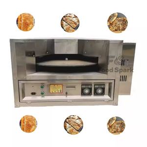 Cuisson <span class=keywords><strong>Naan</strong></span> plate rotative commerciale faisant la machine de four à roti arabe à chapati libanais Tandoor à gaz électrique - Product Image 1