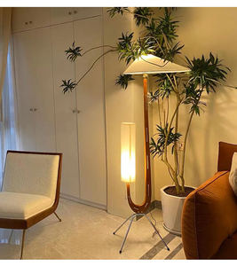 Nordique rétro led lampadaire noyer chambre créative <span class=keywords><strong>girafe</strong></span> atmosphère verticale décoration lampadaire - Product Image 4