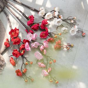 Branche de fleur de prunier artificielle en soie, tiges de fleurs de cerisier d'hiver, <span class=keywords><strong>faux</strong></span> <span class=keywords><strong>jasmin</strong></span> d'hiver pour la décoration de la maison et des mariages du Nouvel An chinois - Product Image 3