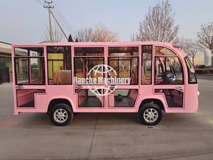 Autobús Turístico Eléctrico Cerrado Rosa de 14 Plazas para Visitas Turísticas en Jardines Temáticos - Product Image 4