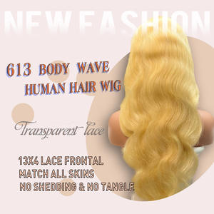 Peluca frontal de encaje 13x4 613 HD de cabello virgen sin procesar con cutícula alineada, peluca frontal de encaje lisa 13x6, pelucas de cabello humano - Product Image 3