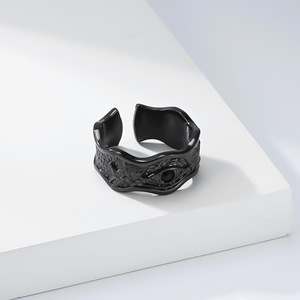 Cross-border e-commerce, popular in Europe and America, Ancient Egyptian Eye of Horus <b>ring</b>, Anubis god, artistic retro <b>titanium</b> - Product Image 4