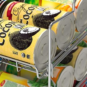 Nuovo Design Organizzatore per Lattine Impilabile in Filo Cromato, Scaffale Metallico per Snack, Organizzatore per Alimenti - Product Image 5