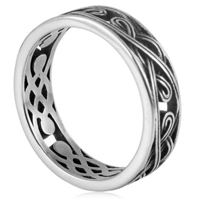 yunnique Stainless Steel <b>Ring</b> Hollow <b>Celtic</b> Design Unisex Fashion Jewelry Gift Size Us - Product Image 3