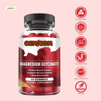 Gummies et capsules de glycinate de magnésium à marque privée pour adultes – Aide naturelle au sommeil, végétalien, sans OGM, vente en gros