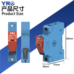 Fusible de CC Yro de 32A, Cerámico, de Acción Rápida, para Sistemas Fotovoltaicos de Bajo Voltaje, 1 Polo - Product Image 2