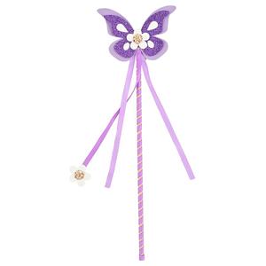 Baguette Magique Papillon Mauve Mignon en Promotion pour Cérémonie de Remise des Diplômes, Saint-Valentin, Fête d'Enfants – Cadeau avec Paillettes et Design Ange - Product Image 1