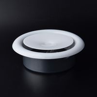 Prix usine Ventilation Air Grille Air Vent Plafond Diffuseur Rond Alimentation en Métal Air Valve Disque Valve pour Système CVC