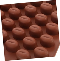 Moules à grains de café en silicone les plus populaires pour la cuisson de bricolage pour l'artisanat de glaçons de chocolats faciles à utiliser
