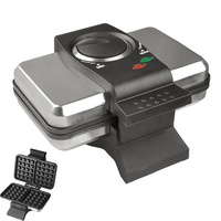 Électrique 2 Dans 1 Gaufre 8 Grill Amovible Plaque Panini Gaufre Grill Petit Déjeuner Machine coeur forme ronde gaufrier professionnel