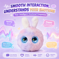Compagnon émotionnel intelligent, texture moelleuse Mochi, CE CPC, modes vocaux personnalisés, cadeau pour enfants, chant, parole, danse, vente en gros OEM