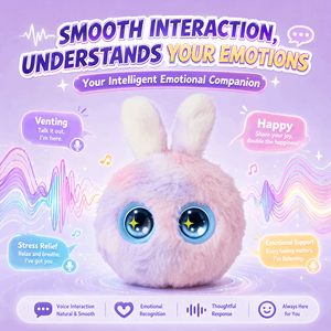 Compagnon émotionnel intelligent, texture moelleuse Mochi, CE CPC, modes vocaux personnalisés, cadeau pour enfants, chant, parole, danse, vente en gros OEM - Product Image 2