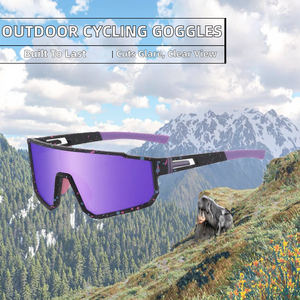 Lunettes de soleil polarisées pour sports de plein air pour hommes et femmes, lunettes de vélo de montagne pour la conduite en <span class=keywords><strong>VTT</strong></span>, vélo pour le cyclisme, monture en PC - Product Image 2