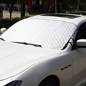 Housse de protection <span class=keywords><strong>pare</strong></span>-<span class=keywords><strong>brise</strong></span> avant de voiture <span class=keywords><strong>anti</strong></span>-neige et <span class=keywords><strong>anti</strong></span>-<span class=keywords><strong>givre</strong></span>, <span class=keywords><strong>pare</strong></span>-soleil extérieur imperméable pour l'hiver, en feuille d'aluminium - Product Image 1