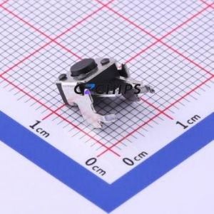 TS-1093A-A2B3-D2 Tactile Switch Through hole Component THT Switch Single Pole Single Throw Round Button 2.5N Right Angle Insert - Product Image 1