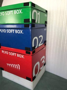 Hộp Nhảy 4 Trong 1 Plyometric Tập Thể Dục Bộ Hộp Nhựa Mềm Xếp Chồng Được Bằng Xốp EPE Chống Trượt PVC - Product Image 6