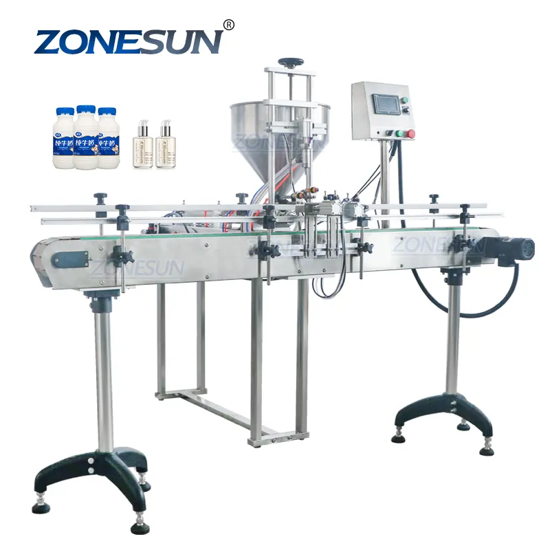 ZONESUN-bote de champú para ZS-GY1C, bote automático para yogur, botella de especias, máquina de llenado de latas de leche, línea de producción Ltd, precio de crema