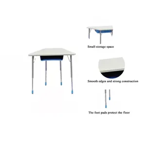 ชุดโต๊ะและเก้าอี้โรงเรียนแบบประกบกันได้เฟอร์นิเจอร์ในห้องเรียน