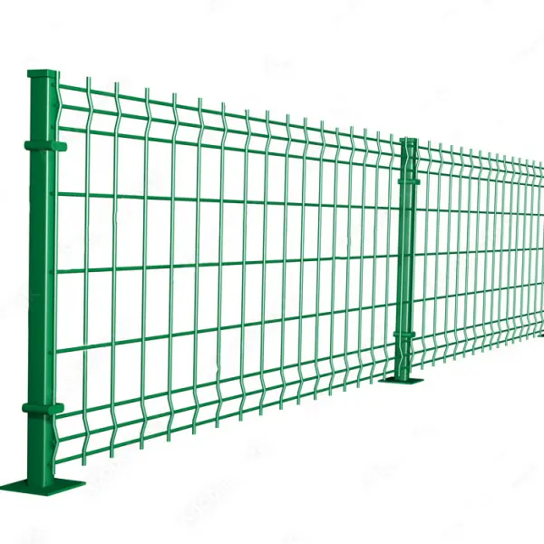 Adjustable Outdoor Metal Garden Fence Panel 3D Curved Welded Wire Mesh Fence