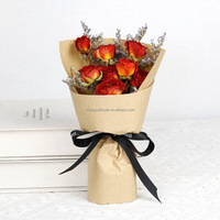 Mini gedroogd bloemenboeket natuurlijke roos chrysant op maat gemaakte bloemarrangementen mooi cadeau voor bruiloft feest thuisdecoratie