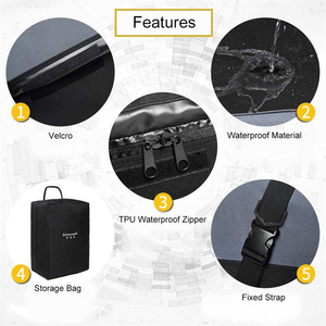 Sac de transport de toit en PVC imperméable pour le stockage extérieur, sac de transport de toit pour voyage, sac de transport de toit pour le transport de marchandises - Product Image 3