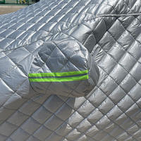 Housse de protection universelle intégrale anti-grêle, imperméable, en PEVA et coton PP, pour voiture, SUV, berline, hayon, tout-terrain, MPV, pour l'extérieur et la neige