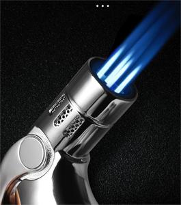 Juego de Accesorios de Lujo para Cigarros con 4 Linternas de Llama Recta, Cortador de Cigarros, Juego de Regalo de Lujo para Cigarros - Product Image 2