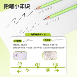 Deli Hc139 Hb Triangular Pencil Wooden Lead Core For School Exam Sketching Stationery 12 Pc Pack - Product Image 2