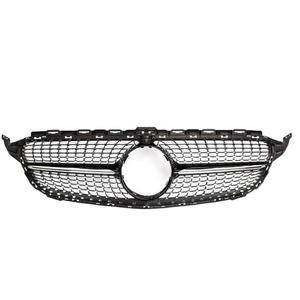 <span class=keywords><strong>Calandre</strong></span> avant noire en <span class=keywords><strong>diamant</strong></span> avec trou pour caméra pour <span class=keywords><strong>Mercedes</strong></span> Benz <span class=keywords><strong>W205</strong></span> <span class=keywords><strong>Classe</strong></span> <span class=keywords><strong>C</strong></span> C200 C250 C300 C350 2015-2018 - Product Image 1