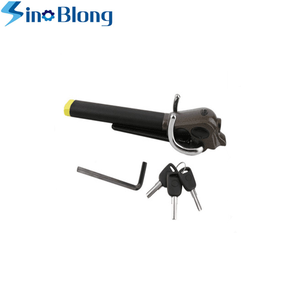 Truck Steering Wheel Lock with Alarm Double Hook - High-Quality Anti-Theft Auto Accessories