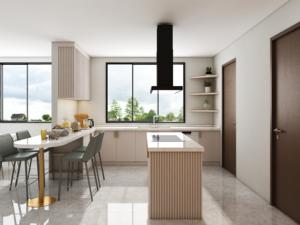 Fournisseur chinois de meubles de cuisine en bois de style moderne, design modulaire DIY, dernières tendances en gros - Product Image 2