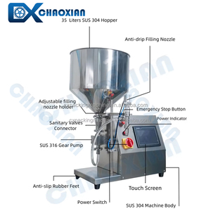 Macchina Riempitrice per Bottiglie <span class=keywords><strong>di</strong></span> <span class=keywords><strong>Olio</strong></span> d'Oliva Extra Vergine <span class=keywords><strong>Biologico</strong></span> 2QT e <span class=keywords><strong>Olio</strong></span> <span class=keywords><strong>di</strong></span> <span class=keywords><strong>Cocco</strong></span> Frazionato - Product Image 4