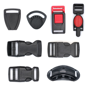 Triangular Helmet Safety Buckle Black Plastic <b>Adjustment</b> <b>Strap</b> Clamp Motorcycle Helmet Accessories - Product Image 4