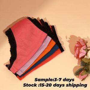 Braguitas Cómodas y Transpirables para Mujer, Diseño de Encaje de Color Sólido, Bragas con Soporte, ODM OEM, Ropa Interior de Tallas Grandes para Mujer - Product Image 2