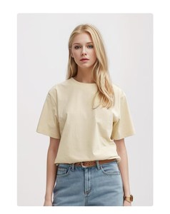 T-shirt en coton peigné tricoté de qualité supérieure 170 g/m², col rond classique, coupe régulière - Product Image 1