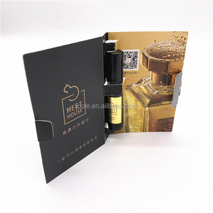 Tarjeta de Papel Impresa para Muestras de Cosméticos, Tarjeta de Embalaje para Muestras de Fragancias, Soporte para Tarjetas de Perfume de 2 ml, 3 ml, 5 ml - Product Image 1