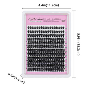 Manga <b>Lash</b> <b>Clusters</b> Dense Spikes Wispy <b>Cluster</b> Eyelash Extensions Mix length Fluffy Eyelashes Individual <b>Lash</b> Extension - Product Image 4