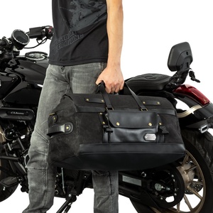 Sacoche de moto rétro LOBOO Radish, imperméable, pour voyages longue distance et courts séjours - Product Image 2