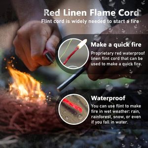 เชือกพาราคอร์ดแบบที่ 3 ขนาด 550 ปอนด์ 5/32 นิ้ว 4 มม. 4-in-1 พร้อมสายตกปลาในตัว ใช้จุดไฟสำหรับการเอาตัวรอดและการตั้งแคมป์ - Product Image 3