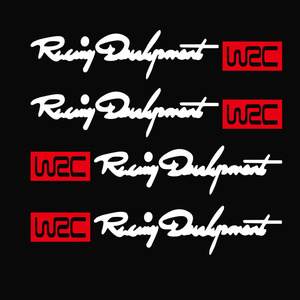 Pegatinas para coche, pegatinas reflectantes grabadas para carrocería, pegatinas de dos colores para manillar <span class=keywords><strong>WRC</strong></span> - Product Image 4