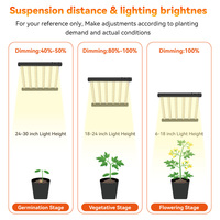 Tritile 360W Volspectrum Dimbare 6-Bar Plantenlamp PPF 1008umol/s 2.8umol/J Indoor Hydroponische Kas LED Kweeklamp
